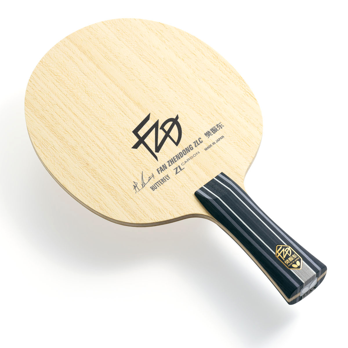 Butterfly Fan Zhendong ZLC-Rakt Bordtennisstomme - carbon fiber