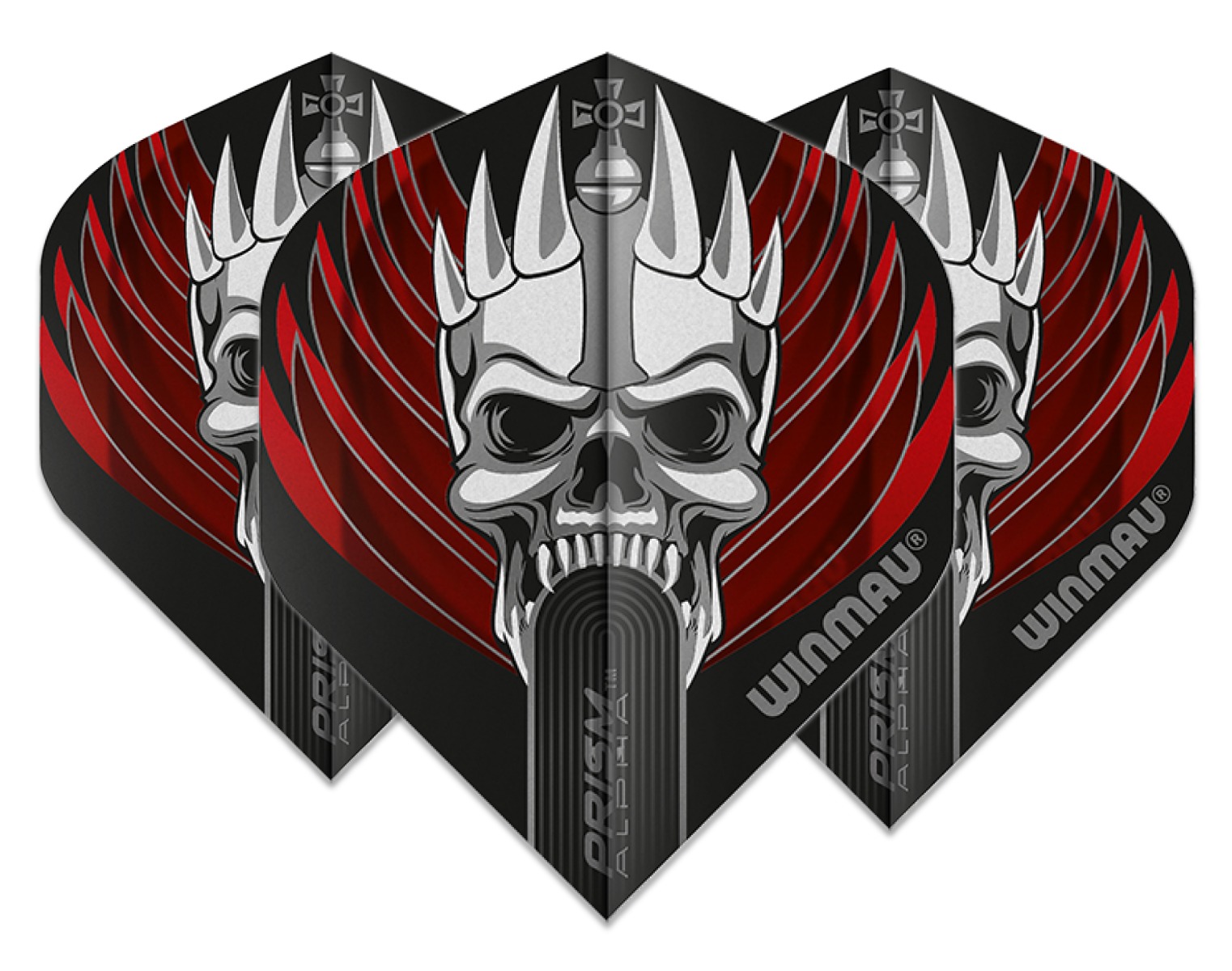 Winmau Prism Alpha Skull Black/Red