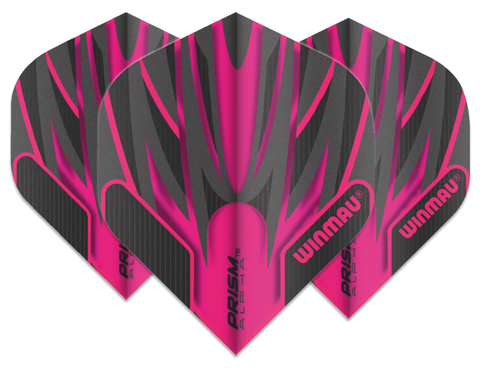 Winmau Prism Alpha Black & Pink II