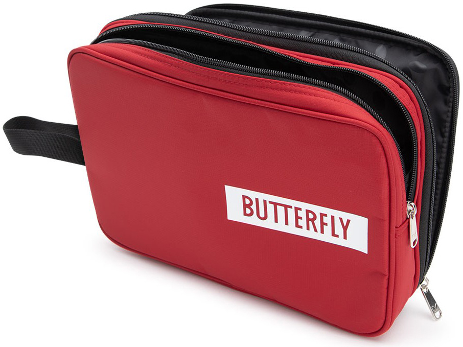Butterfly Logo Double Red Bordtennisrack