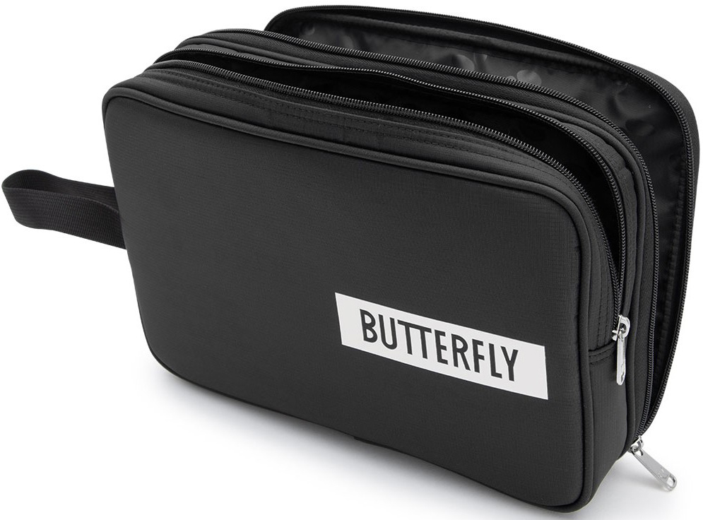 Butterfly Logo Double Black Bordtennisrack