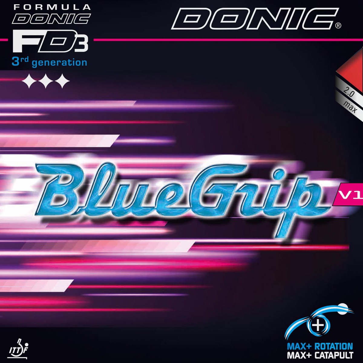 Donic Bluegrip V1-Black-Max - set