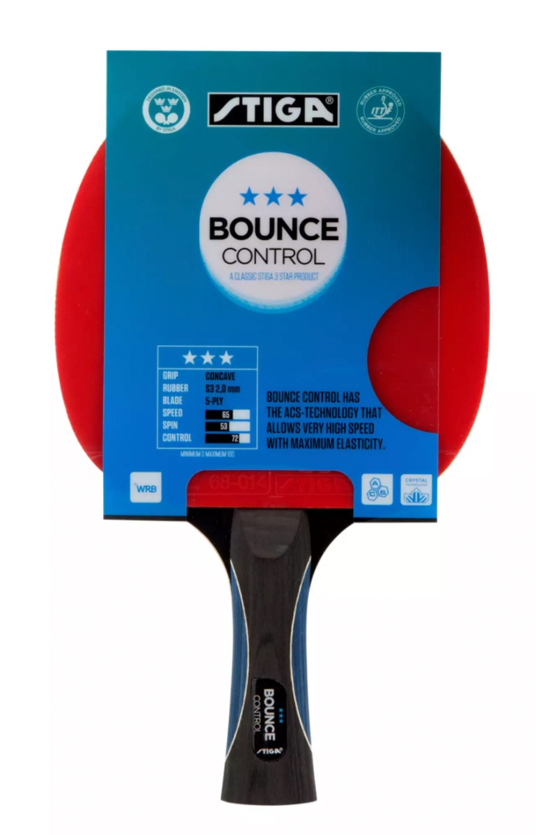 Stiga Bounce Control 3-star Bordtennisrack - table games
